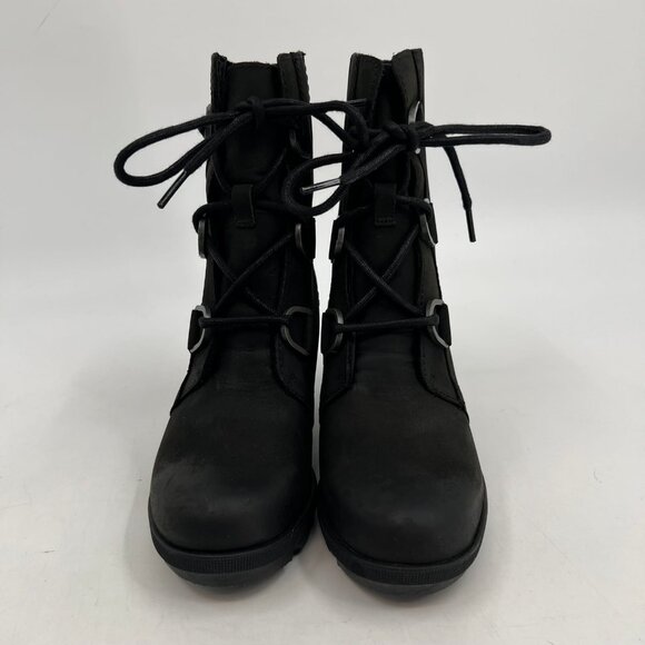 Sorel Black Joan of Arctic II Wedge Heeled Boots | Excellent Condition - Picture 5 of 9